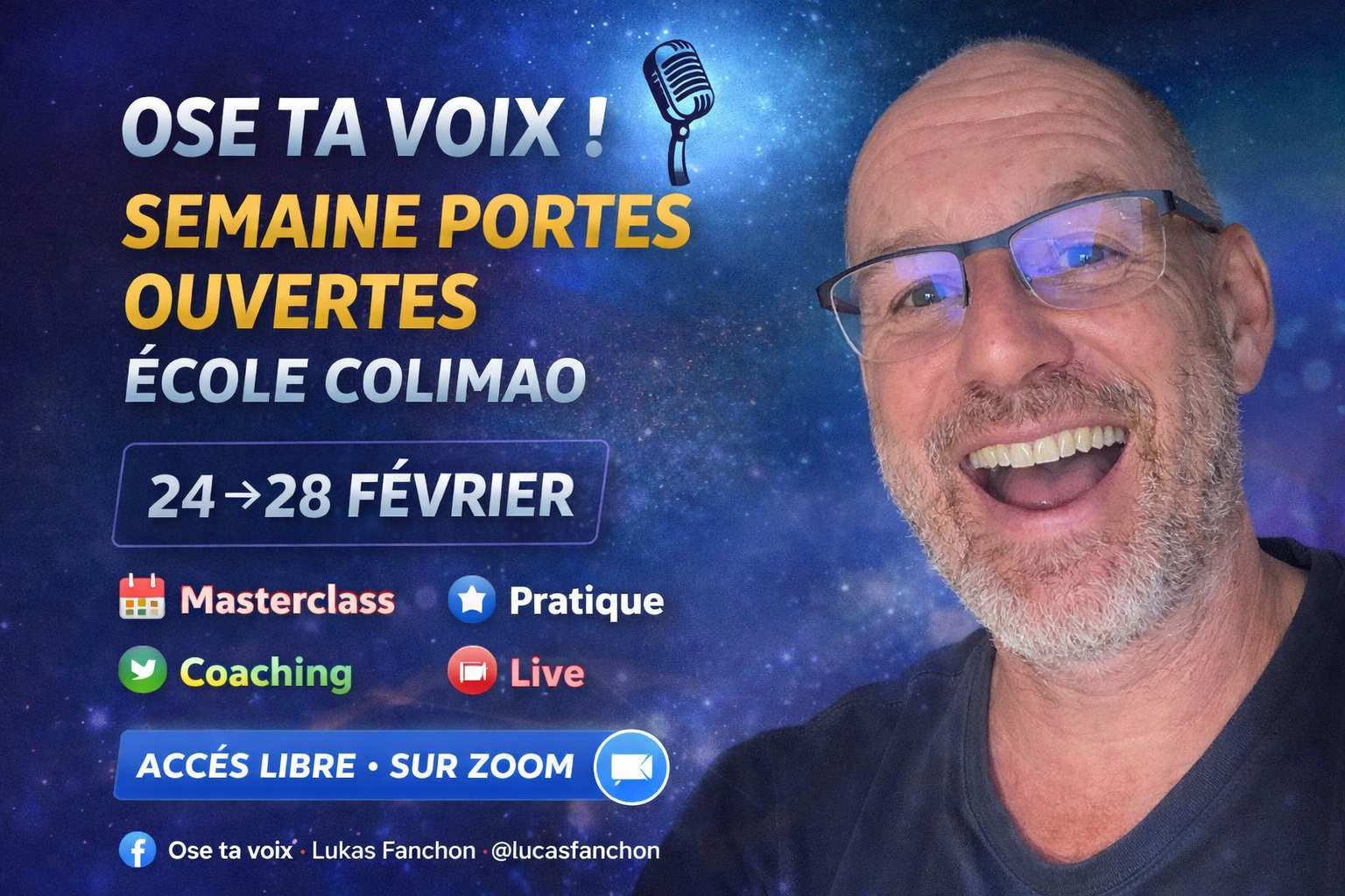 « Ose ta voix » du 24 au 28 février